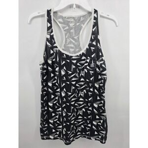 Nike The Athletic Dept Racerback Tank Top Geometric Shards Black White Grey M